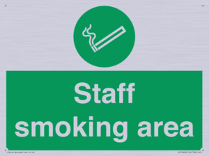 Staff smoking area